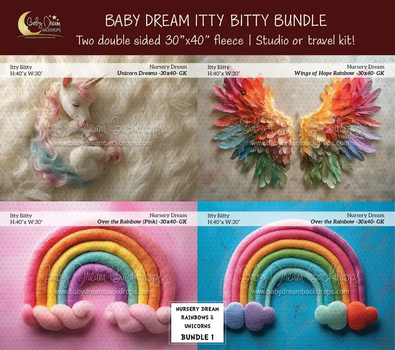 Nursery Dream Rainbow And Unicorns Bundle 1 1
