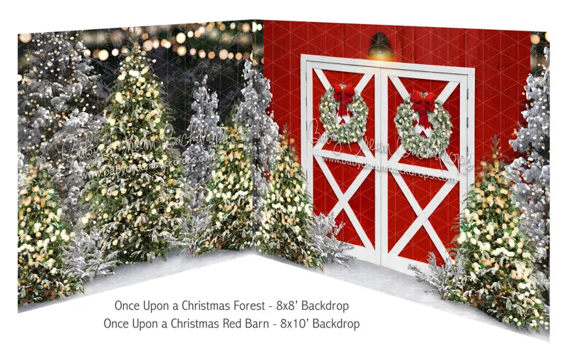 Once Upon A Christmas Forest And Once Upon A Christmas Red Barn Bundle 1