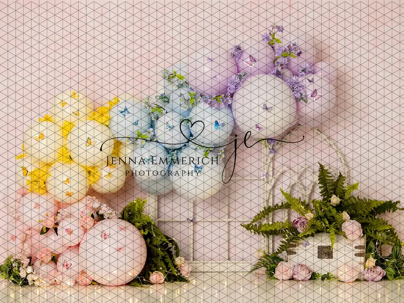 Pastel Butterflies With Window (Je) 1