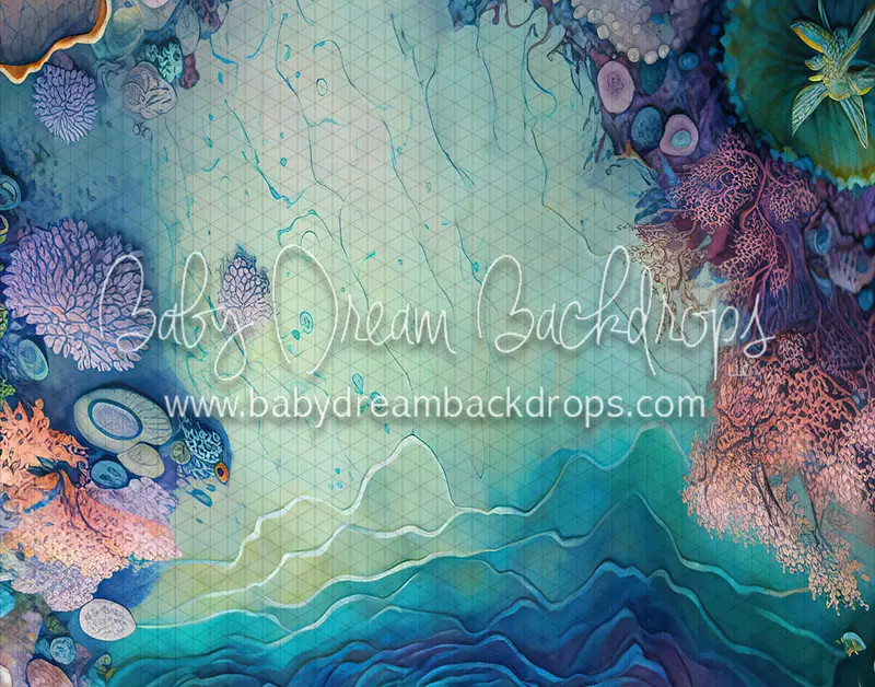 Pastel Mermaid Reef Floor (Md) 1