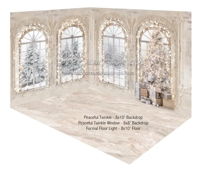 Peaceful Twinkle Tree And Peaceful Twinkle Window Fabric Room 1