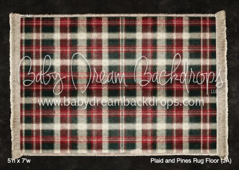 Plaid And Pines Rug Floor (Ja) 1