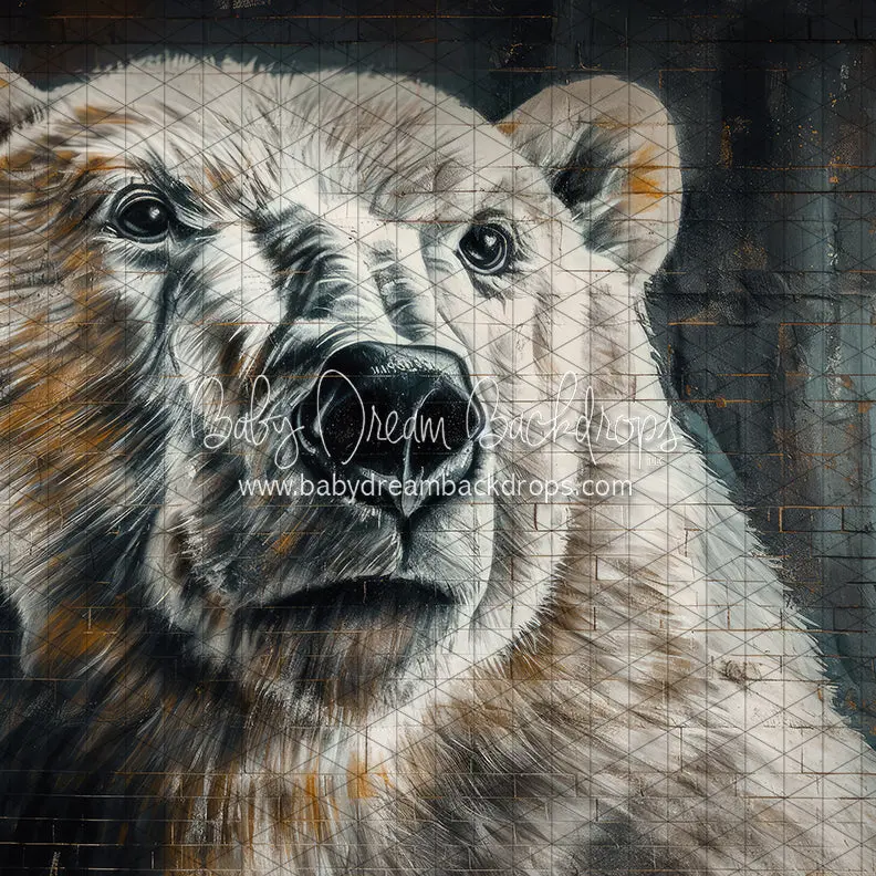 Polar Bear Mascot Brick Pattern (Jasper)