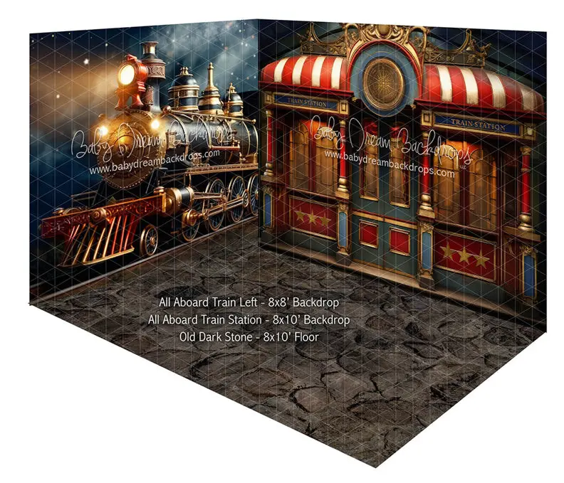 Room All Aboard Train Left + All Aboard Train Station + Old Dark Stone 1