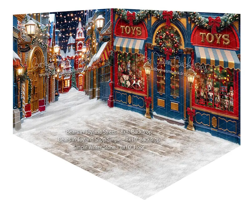 Room Bears In Toyland Street + Bears In Toyland Shop Simple + Simple Winter Stone 1