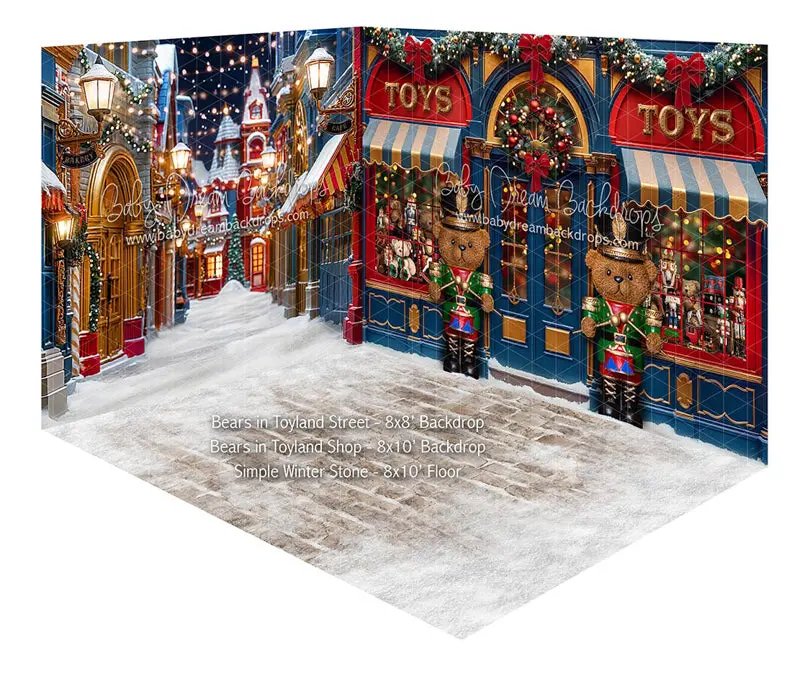 Room Bears In Toyland Street + Bears In Toyland Shop + Simple Winter Stone 1