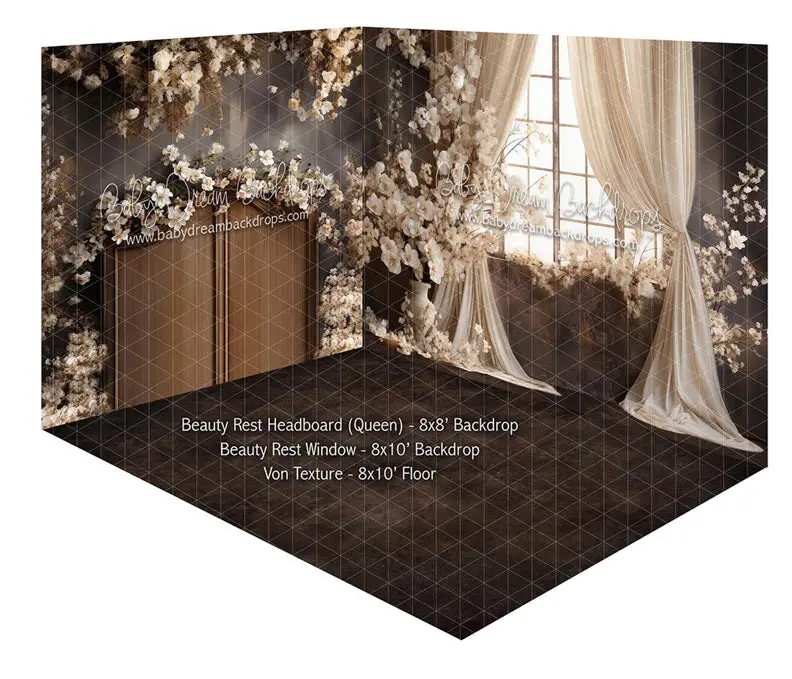Room Beauty Rest Headboard (Queen) + Beauty Rest Window + Von Texture Floor 1
