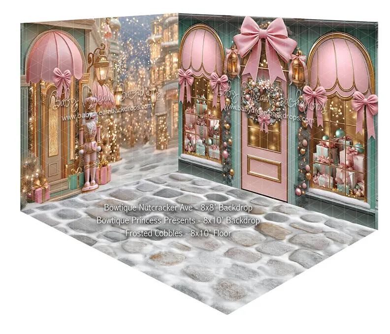 Room Bowtique Nutcracker Ave + Bowtique Princess Presents + Frosted Cobbles 1