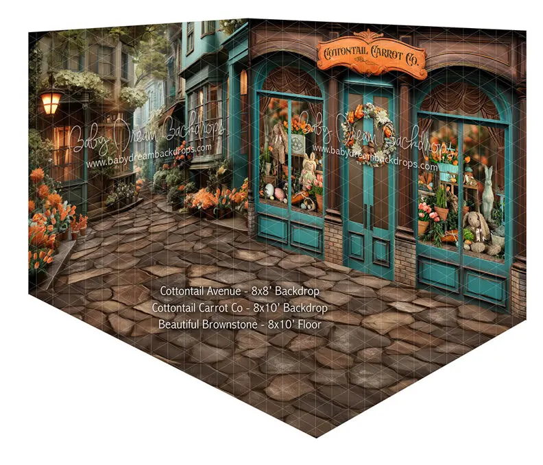 Room Cottontail Avenue + Cottontail Carrot Co + Beautiful Brownstone 1