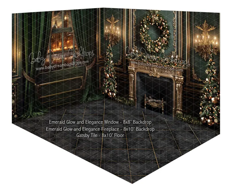 Room Emerald Glow And Elegance Window + Emerald Glow And Elegance Fireplace + Gatsby Tile (Ja) 1
