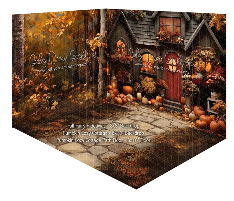 Room Fall Fairy Hideaway + Pumpkin Cozy Cottage + Pumpkin Cozy Cottage Path Floor 1