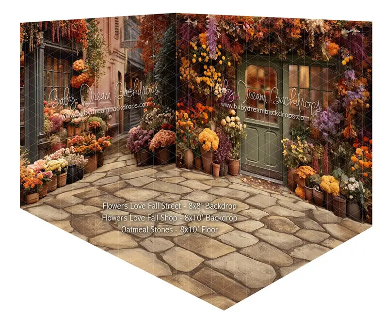 Room Flowers Love Fall Street + Flowers Love Fall Shop + Oatmeal Stones 1