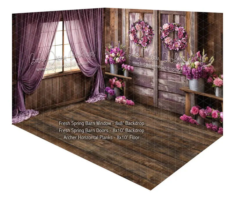 Room Fresh Spring Barn Window + Fresh Spring Barn Doors + Archer Horizontal Planks 1