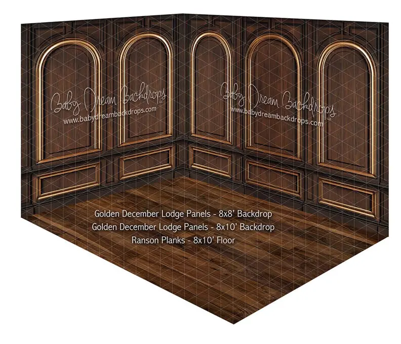 Room Golden December Lodge Panels + Golden December Lodge Panels + Ranson Planks 1