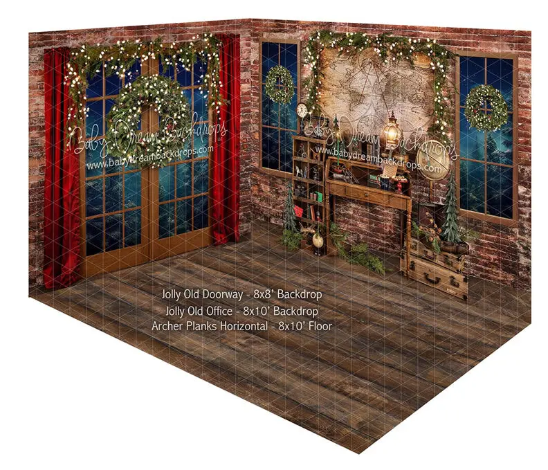 Room Jolly Old Doorway + Jolly Old Office + Archer Planks Horizontal (Ja) 1