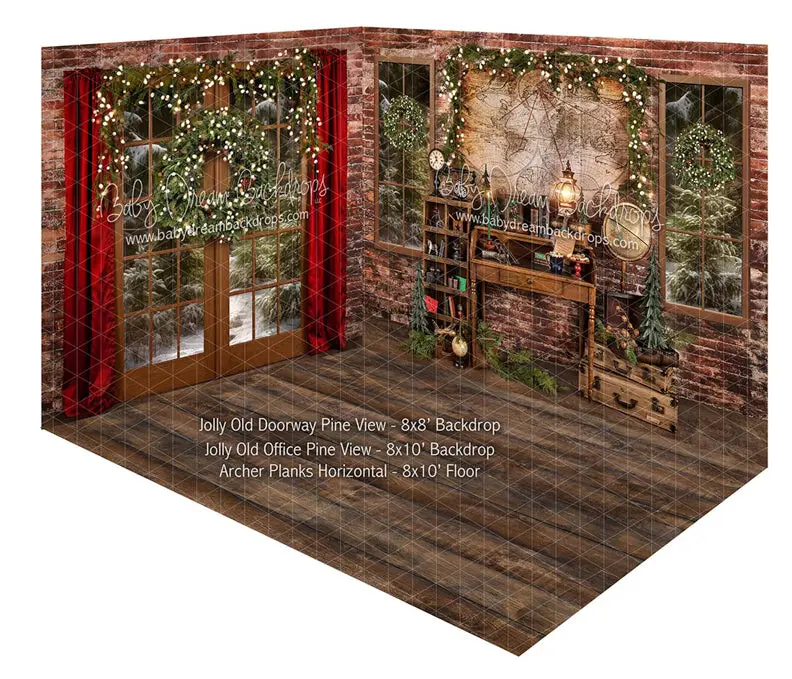 Room Jolly Old Doorway Pine View + Jolly Old Office Pine View + Archer Planks Horizontal (Ja) 1