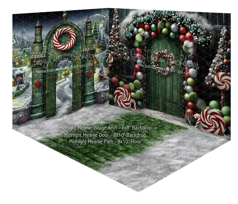 Room Midnight Meanie Village Arch + Midnight Meanie Door + Midnight Meanie Path 1
