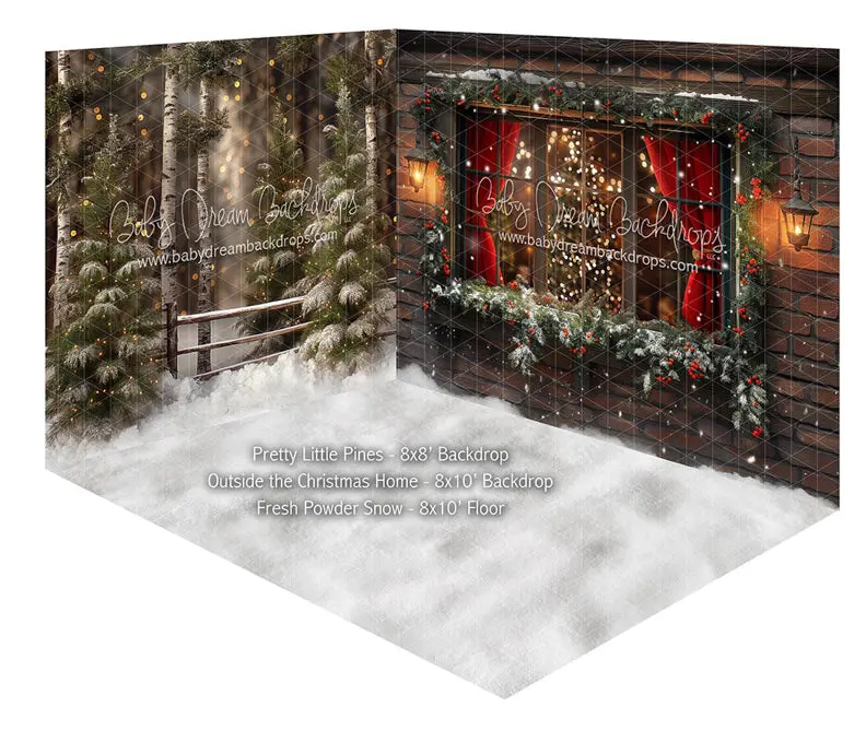Room Pretty Little Pines + Outside The Christmas Home + Fresh Powder Snow 1