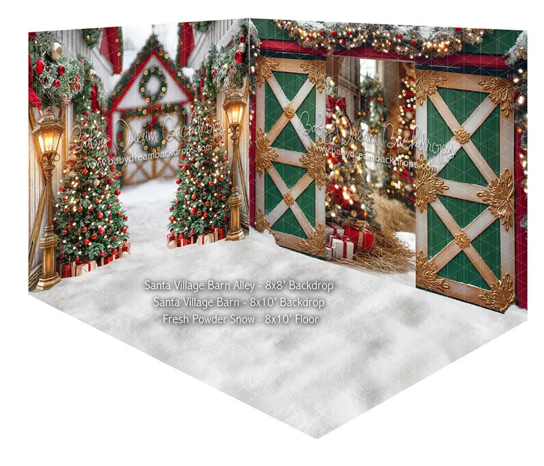 Room Santa Village Barn Alley + Santa Village Barn + Fresh Powder Snow 1