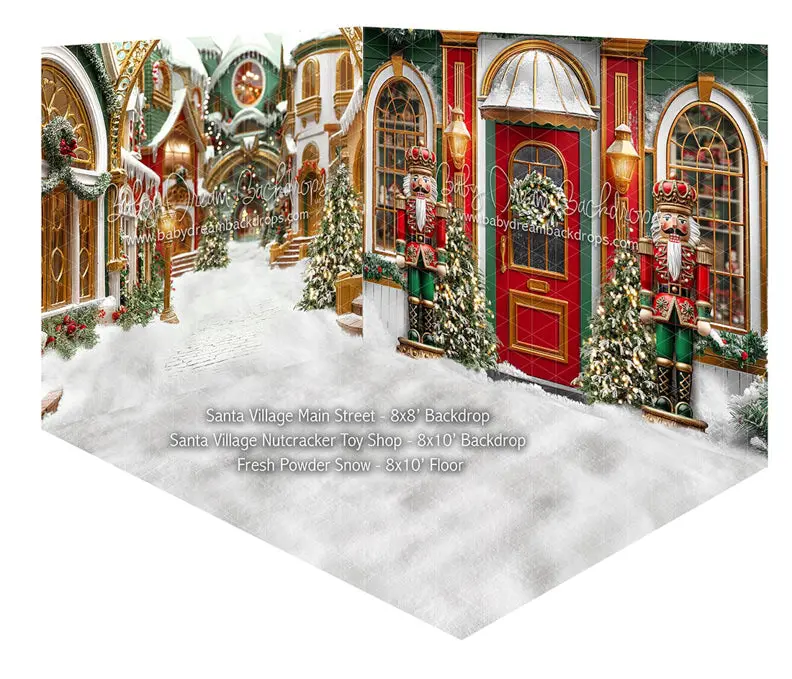Room Santa Village Main Street + Santa Village Nutcracker Toy Shop + Fresh Powder Snow 1