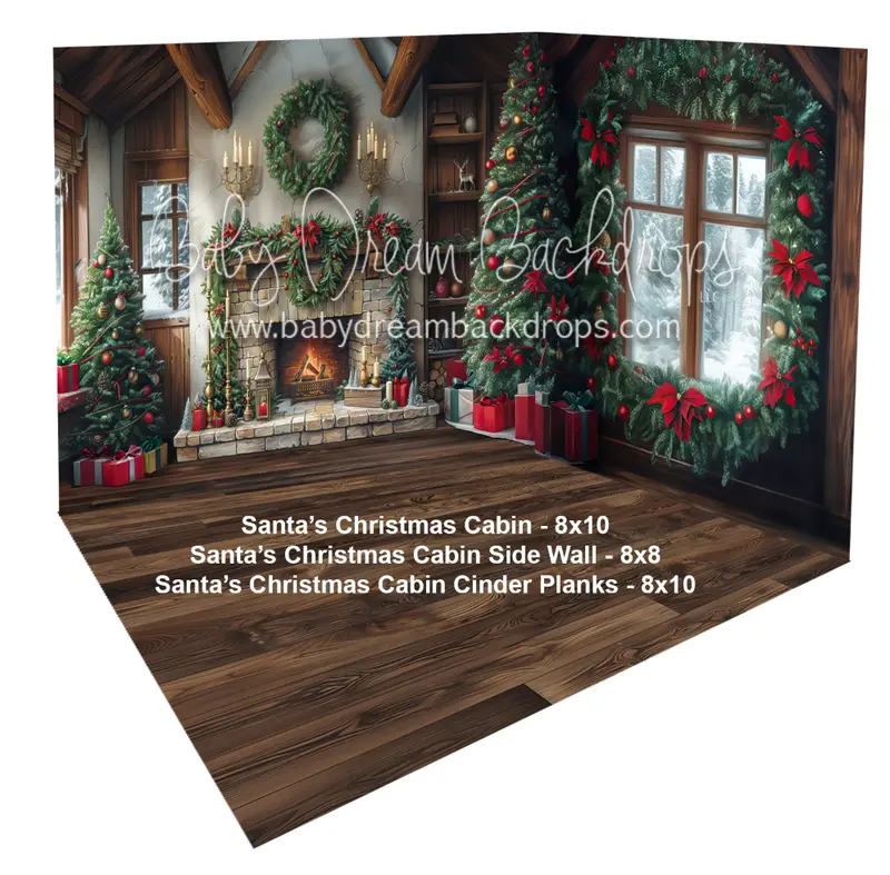 Room Santa’S Christmas Cabin + Santa’S Christmas Cabin Side Wall + Santa’S Christmas Cabin Cinder Planks 1