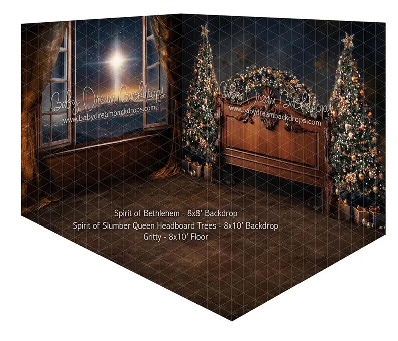 Room Spirit Of Bethlehem + Spirit Of Slumber Queen Headboard Trees + Gritty 1