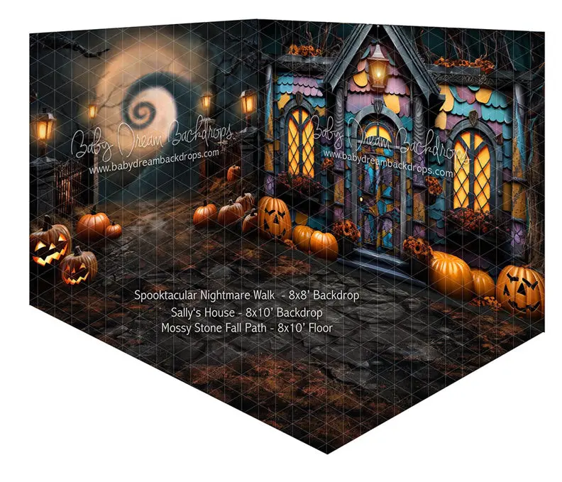 Room Spooktactular Nightmare Walk + Sally's House + Mossy Stone Fall Path 1