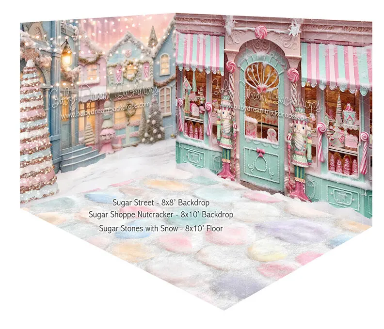 Room Sugar Street And Sugar Shoppe Nutcracker And Sugar Stones With Snow (Ja) 1