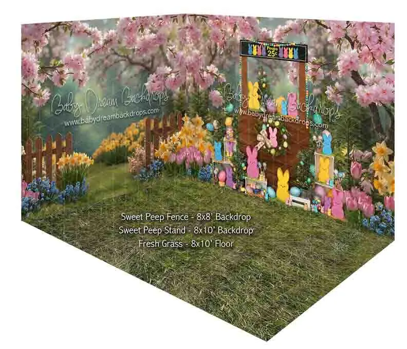 Room Sweet Peep Fence + Sweet Peep Stand + Fresh Grass 1