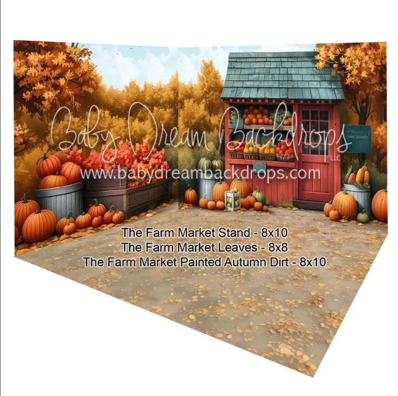 Room The Farm Market Stand + The Farm Market Leaves + The Farm Market Painted Autumn Dirt 1