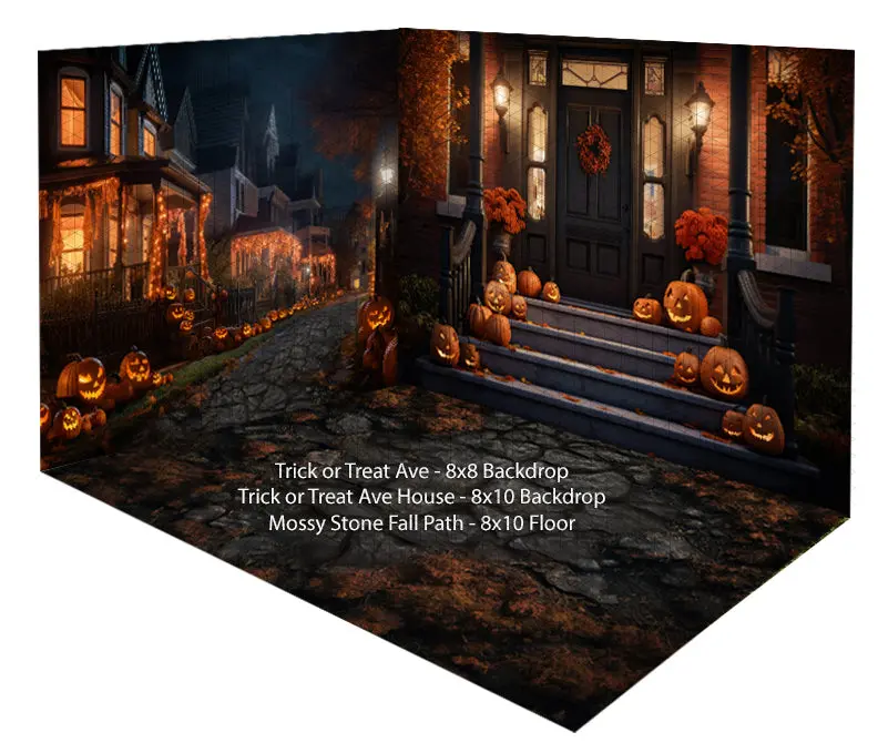 Room Trick Or Treat Ave + Trick Or Treat Ave House + Mossy Stone Fall Path 1