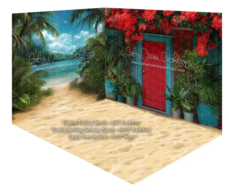 Room Tropical Holiday Beach + Tropical Holiday Getaway (Sand) + Sandy Toes Vertical 1