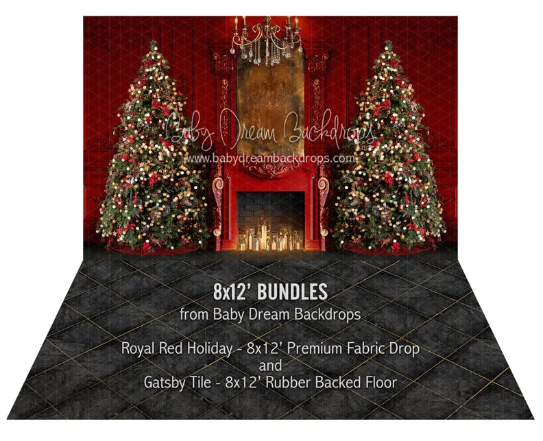 Royal Red Holiday And Gatsby Tile Bundle 1