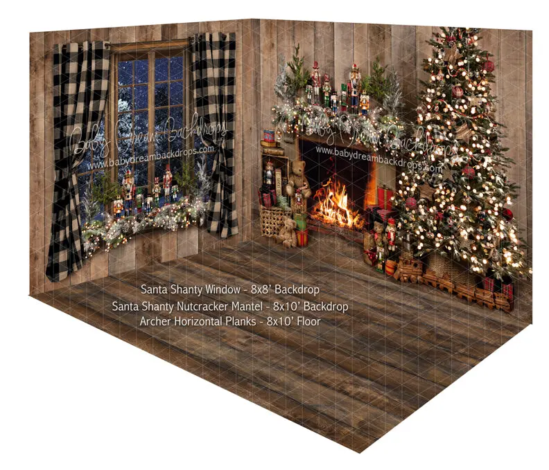 Santa Shanty Window And Santa Shanty Nutcracker Mantel Room 1