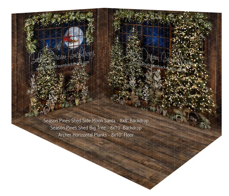 Season Pines Shed Side Moon Santa And Season Pines Shed Big Tree Room 1