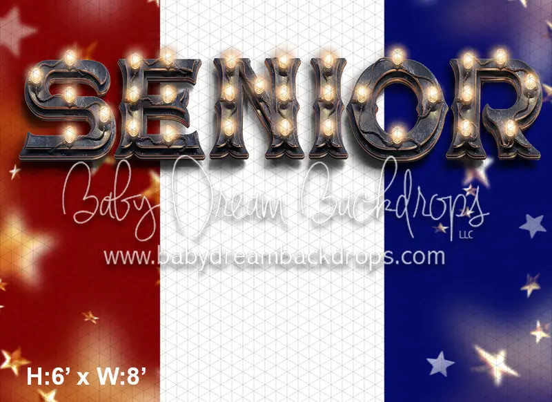 Senior Marquee Red, White, And Blue 1