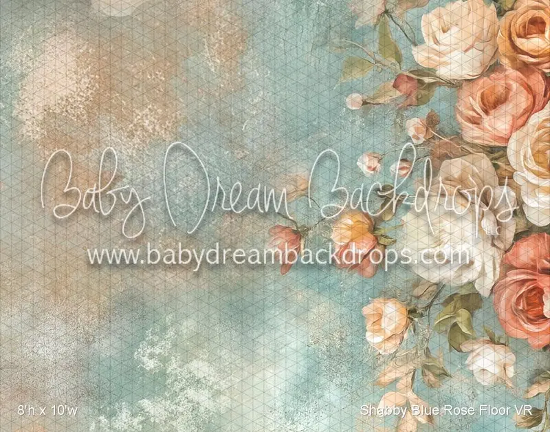Shabby Blue Rose Floor (Vr) 1