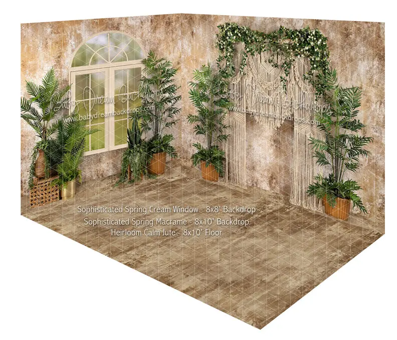 Sophisticated Spring Cream Window And Macrame Room 1
