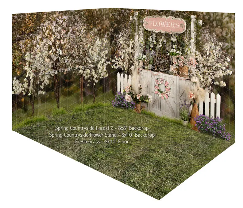 Spring Countryside Flower Stand Room 1