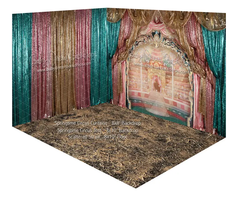 Springtime Circus Curtains And Tent Room 1