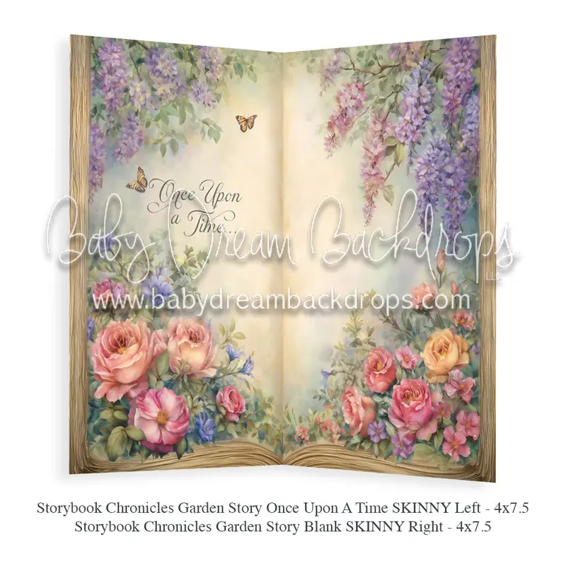 Storybook Chronicles Garden Story Once Upon A Time Skinny Left + Storybook Chronicles Garden Story Blank Skinny Right 1