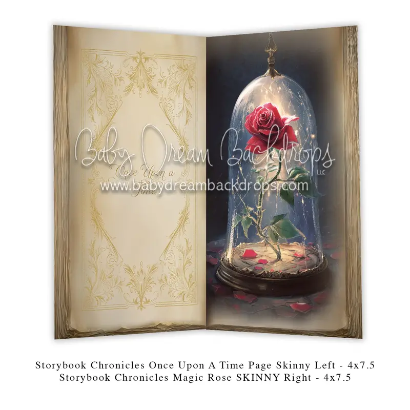 Storybook Chronicles Once Upon A Time Page Skinny Left + Storybook Chronicles Magic Rose Skinny Right 1