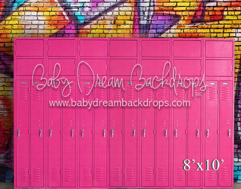 Street Graffiti Pink Lockers (Vr) 1
