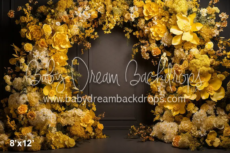 Studio Yellow Floral Arch  (Az) 1