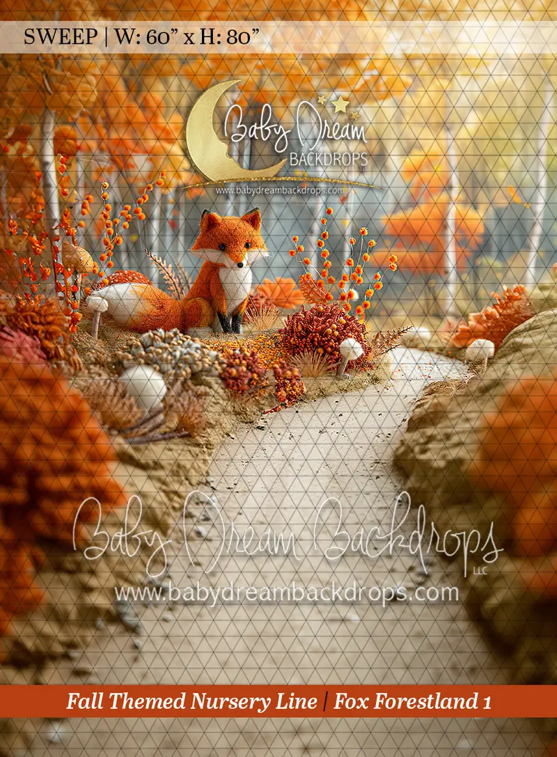 Sweep Fall Themed Nursery Line Fox Forestland 1 (Bd) 1