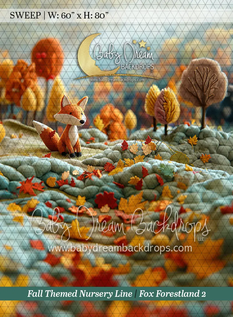 Sweep Fall Themed Nursery Line Fox Forestland 2 (Bd) 1