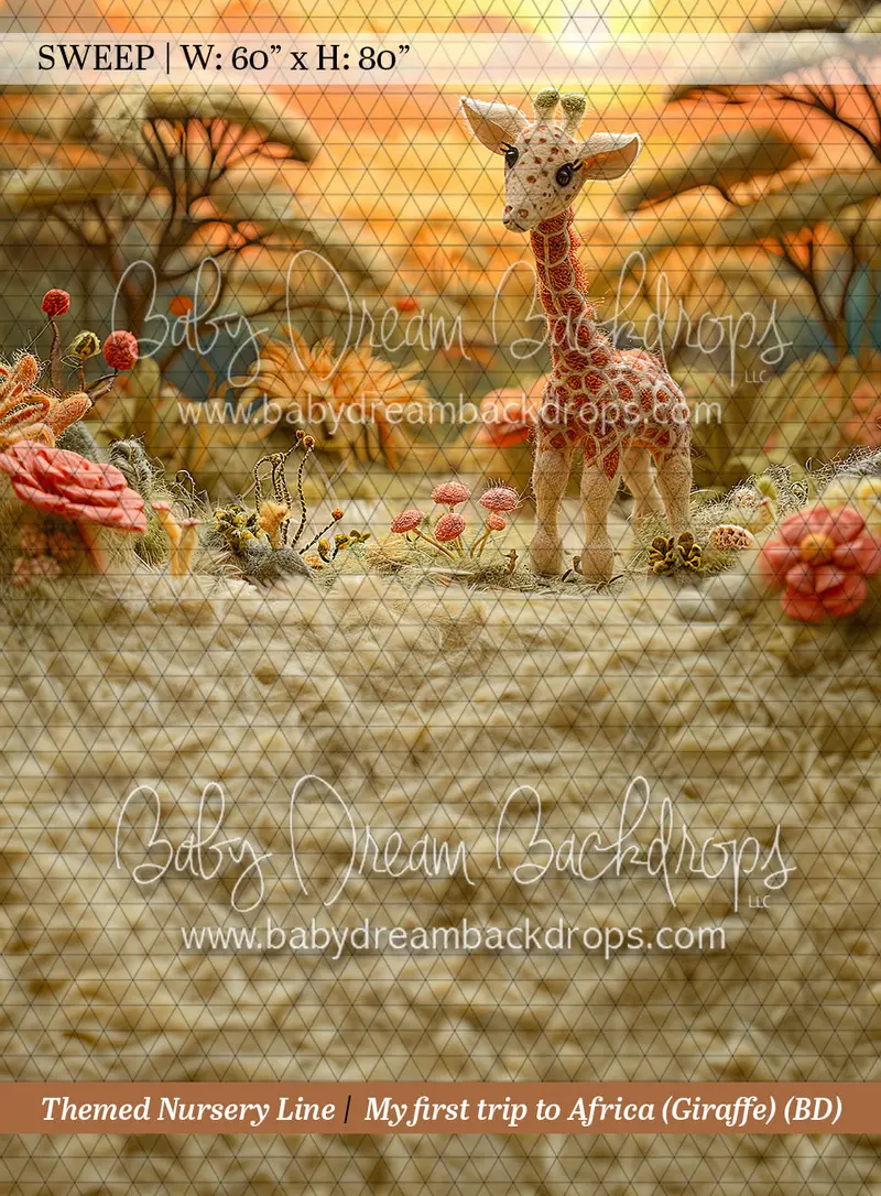 Sweep Themed Nursery Line My First Trip To Africa (Giraffe) (Bd) 1