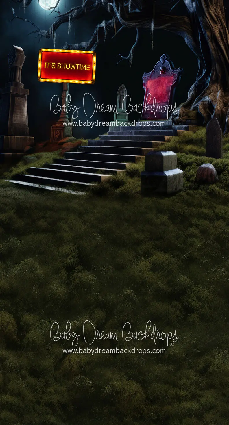 Sweeps Showtime Cemetery Stairway Sign (Ja) 1