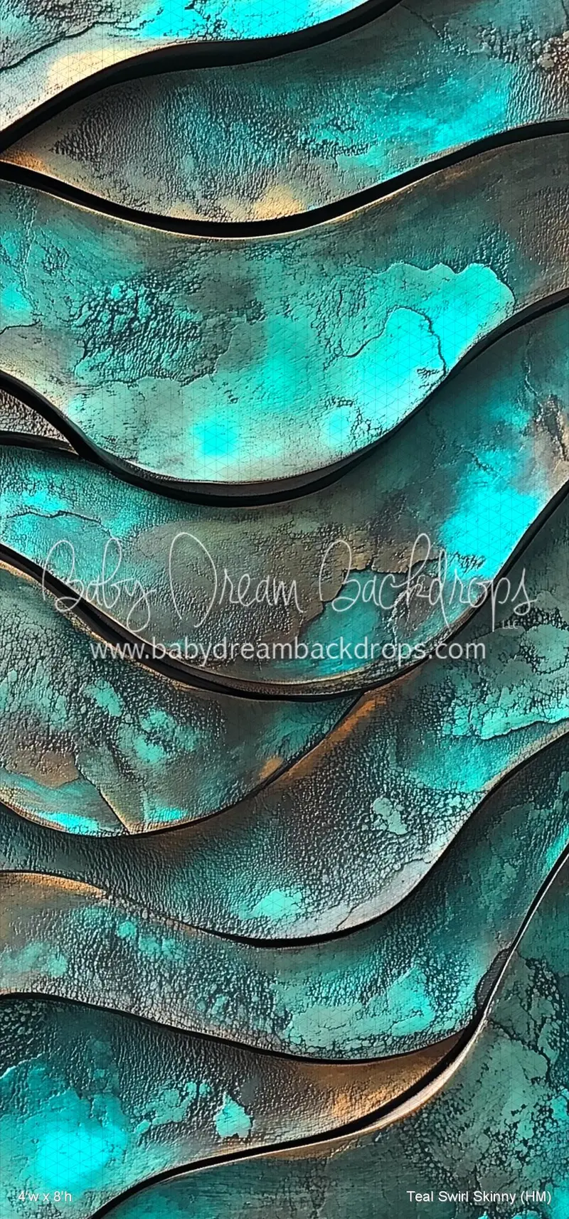 Teal Swirl Skinny (Hm) 1