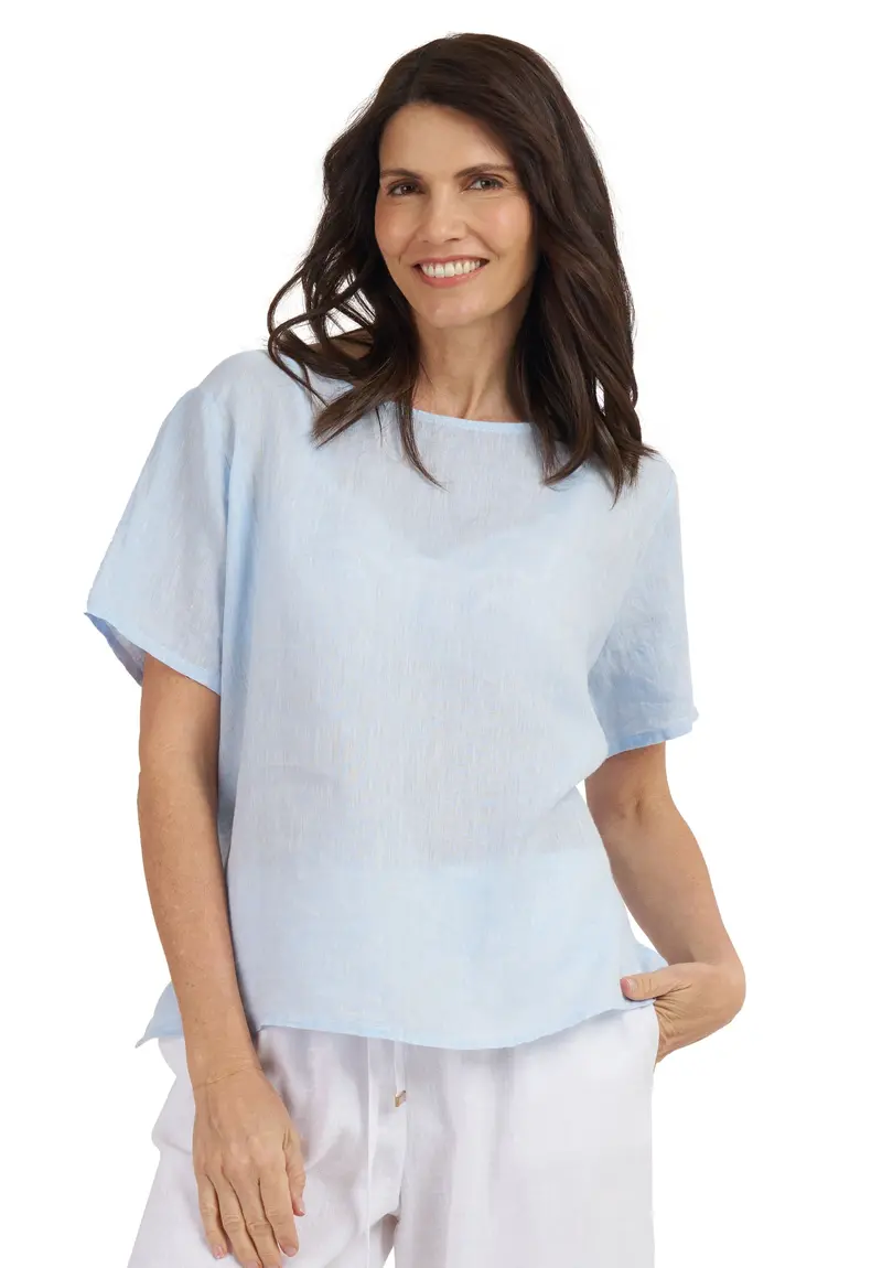 Teena-Linen Sky T-Shirt 1